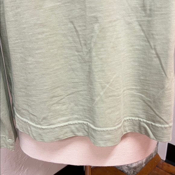 Faherty Women's Sunwashed Polo Mint Green Long Sleeve Organic Cotton Size Large - Picture 10 of 16